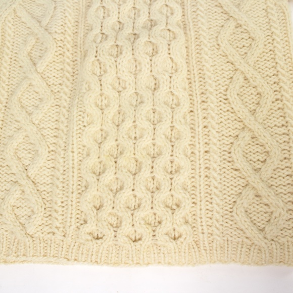 DAVID BRETT Wool Italian Chunky Cable Knit Sweater - Picture 3 of 7